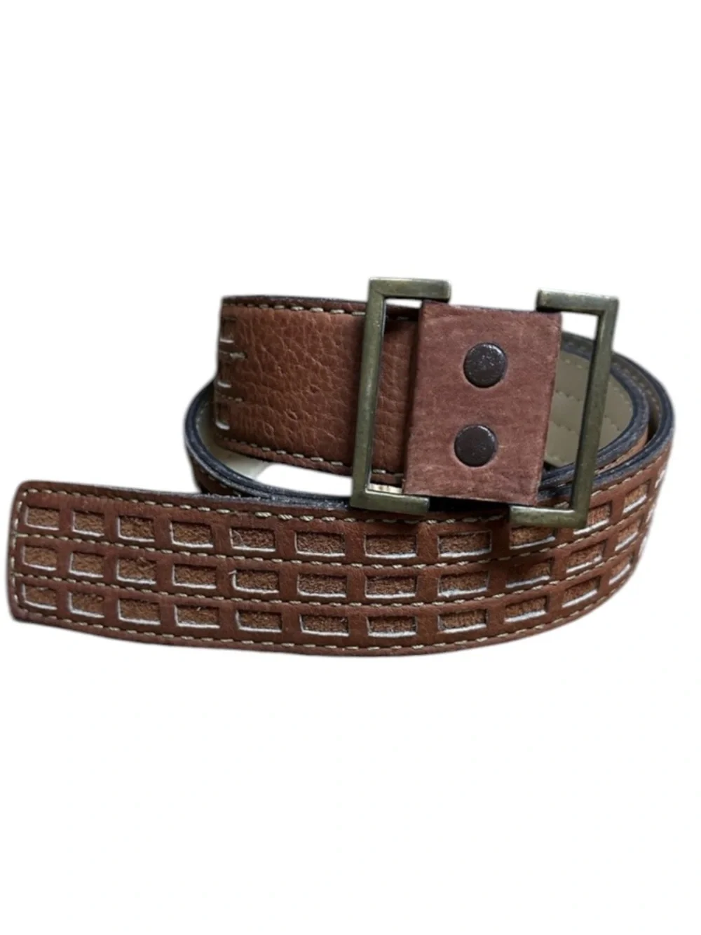 Vintage Brown Leather Belt